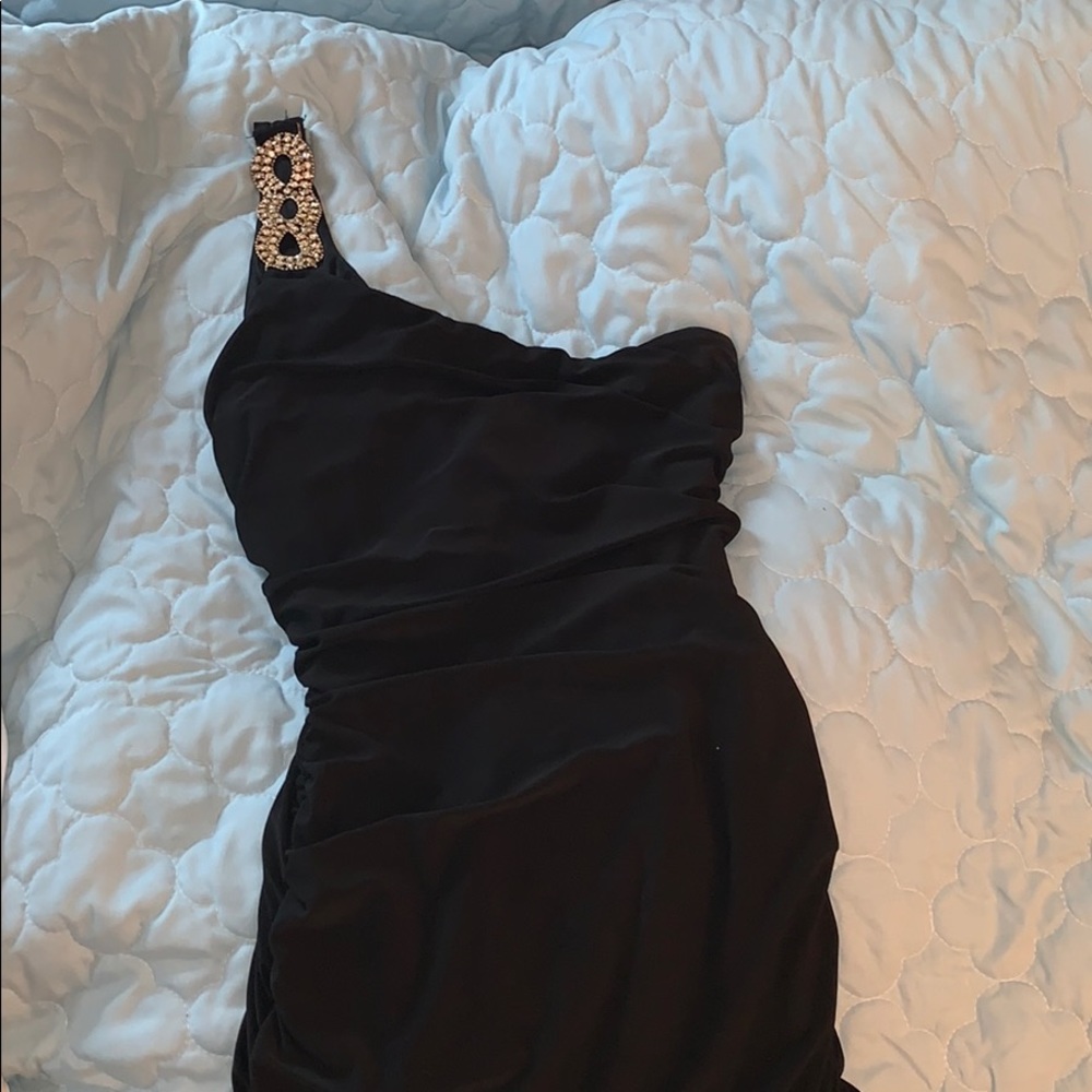 Black cocktail dress